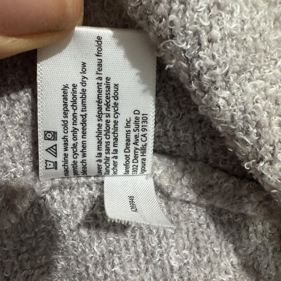 Barefoot Dreams Cardigan Sweater Womens L XL Gray Bamboo Chic Lite Open Front - Picture 9 of 9